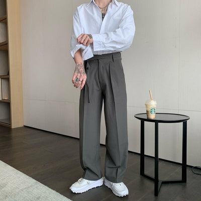 Dress Pants For Men Korean Luxury Clothing Pantalones Hombre Slim