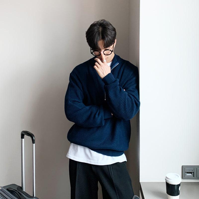 Loose Half-zip Sweater