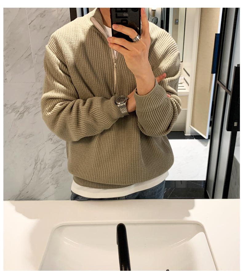 Loose Half-zip Sweater