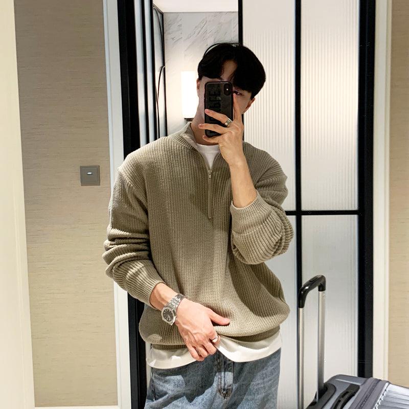 Loose Half-zip Sweater