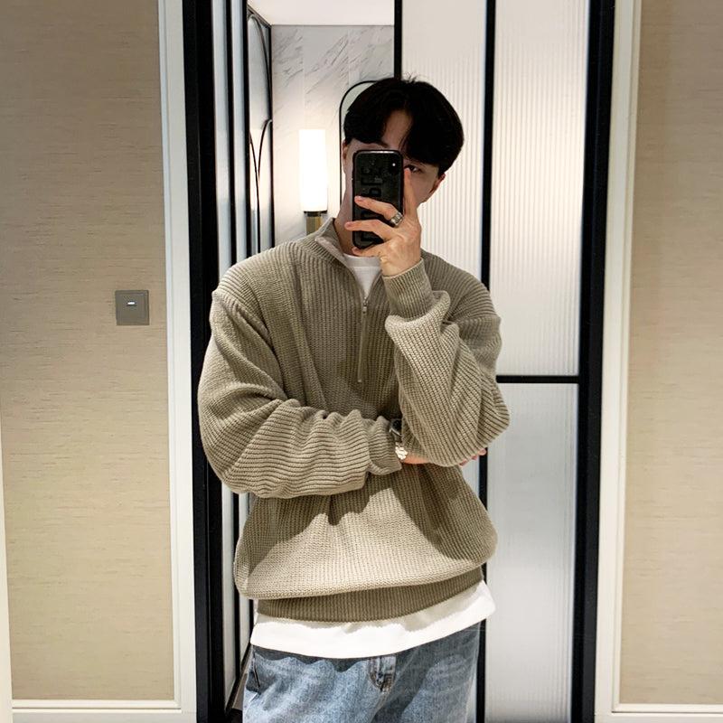 Loose Half-zip Sweater