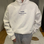 Loose Hooded Sweatshirt