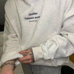 Loose Hooded Sweatshirt