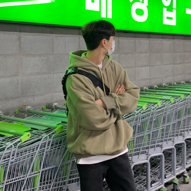 Loose Hooded Sweatshirt