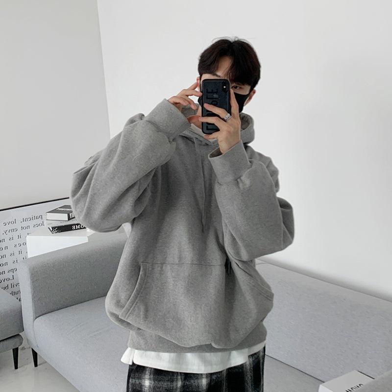 Loose Hooded Sweatshirt