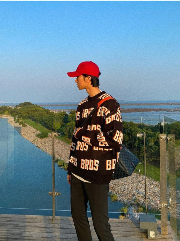 Loose Letter Sweater