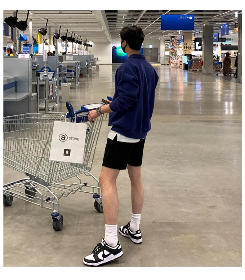 Loose Long-sleeved Polo Shirt