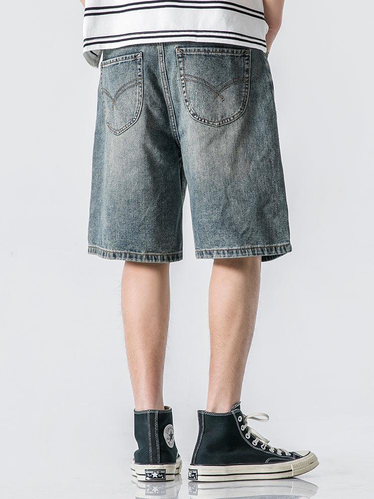 Loose Wide-leg Denim Shorts