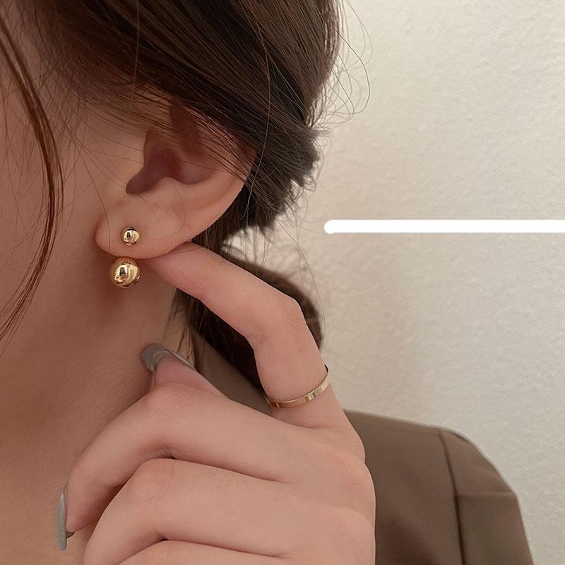 Metal Ball Earrings