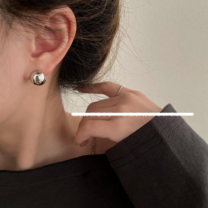 Metal Ball Earrings