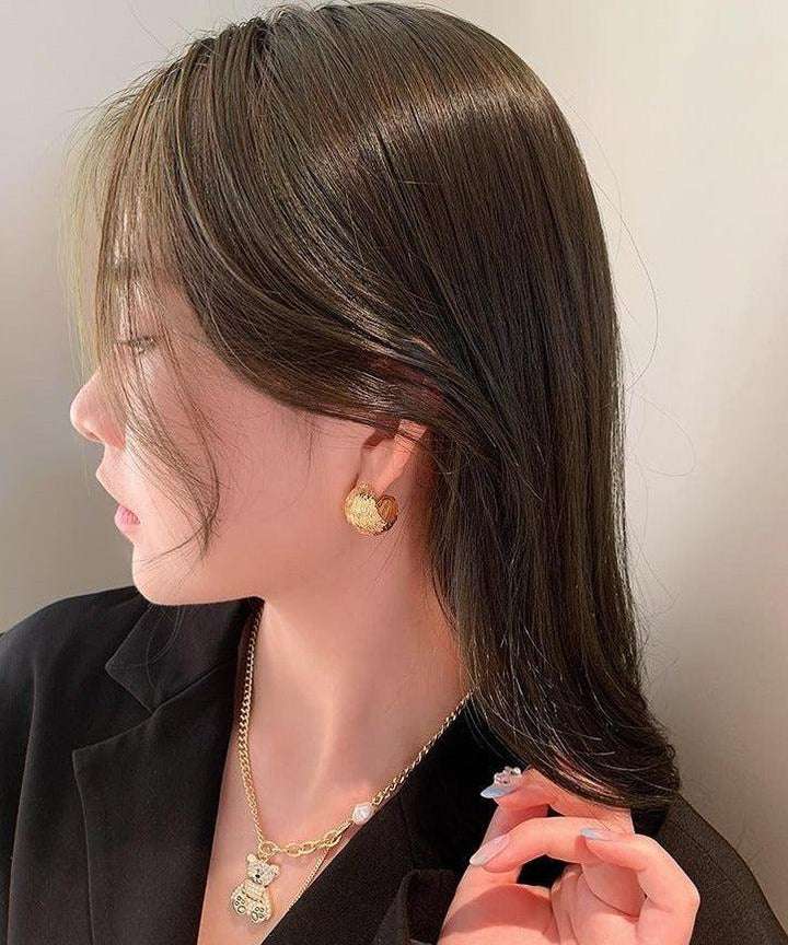 Metal Ball Earrings