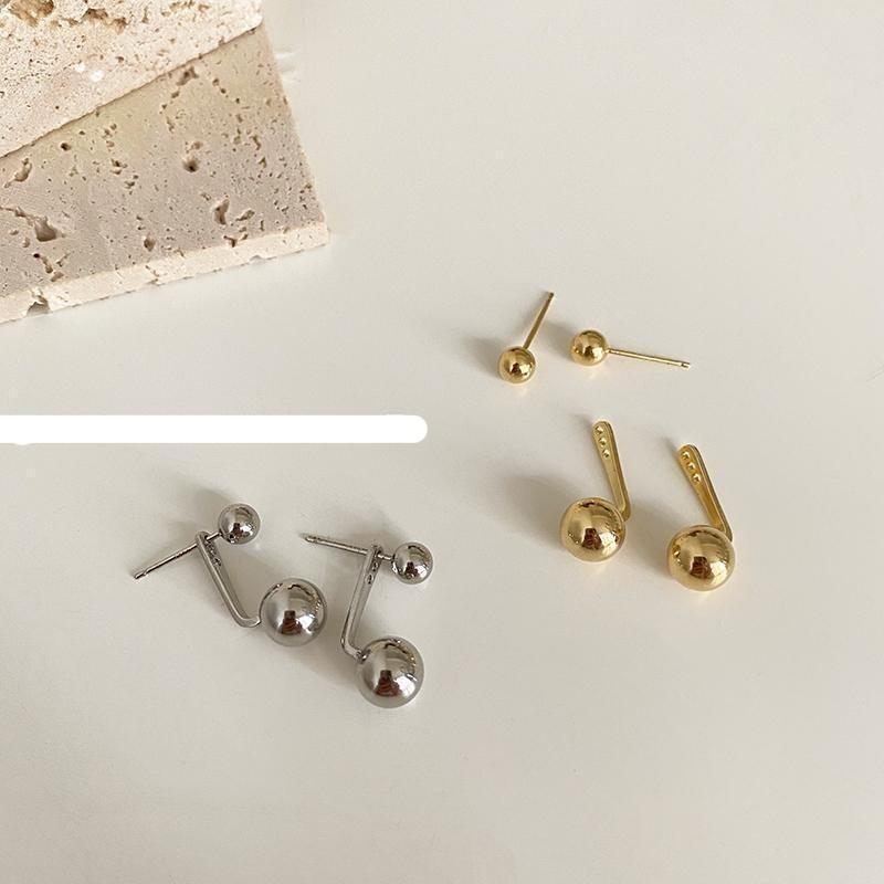 Metal Ball Earrings