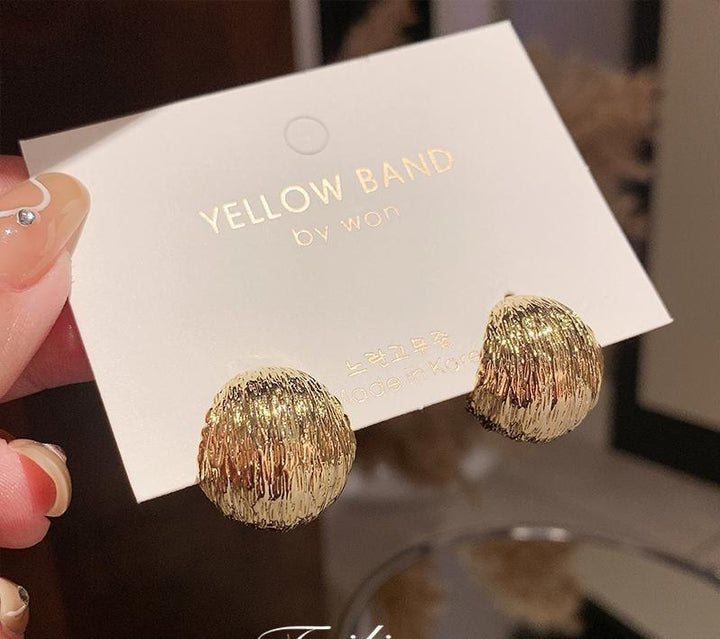 Metal Ball Earrings