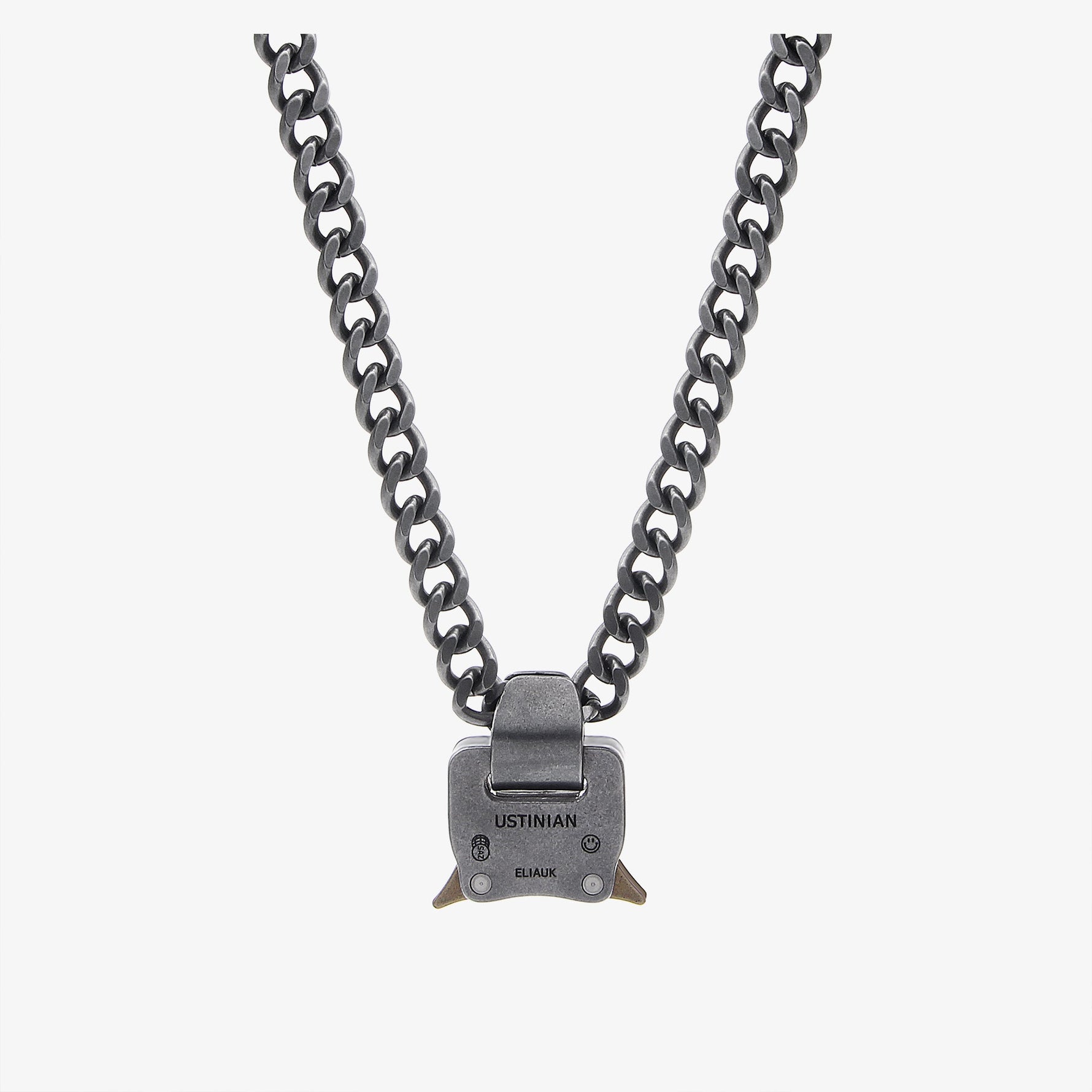 Metal Lock Pendant Necklace