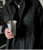 Metal Lock Pendant Necklace