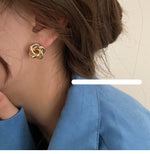 Metal Twist Earrings