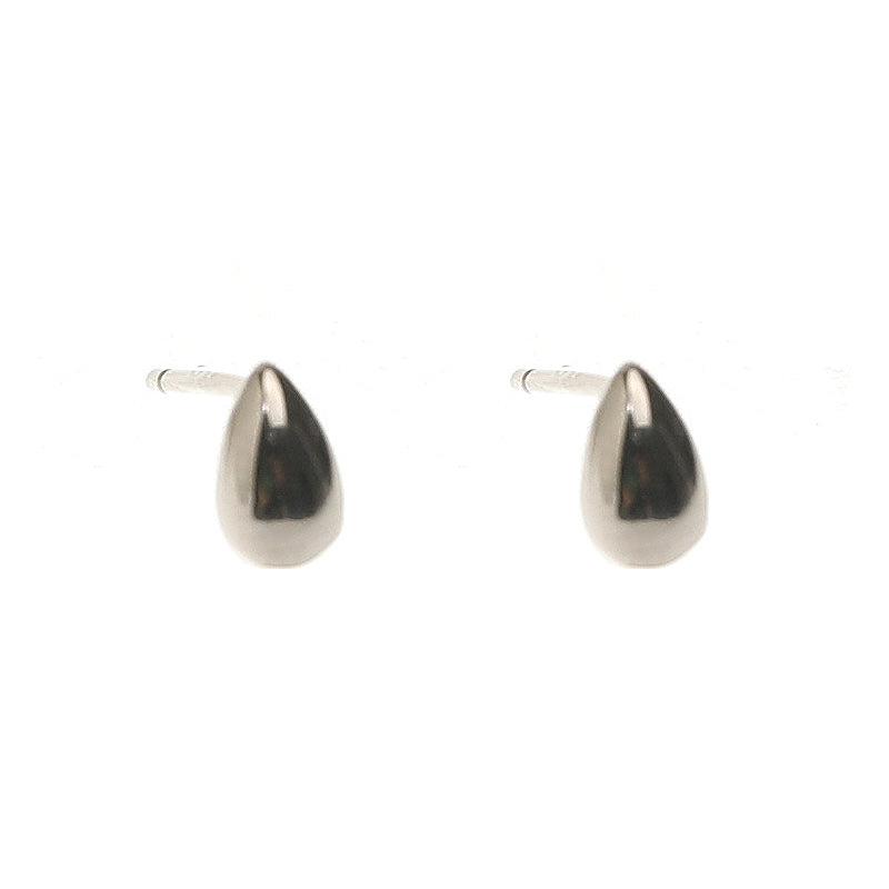 Metal Water Drop Stud Earrings