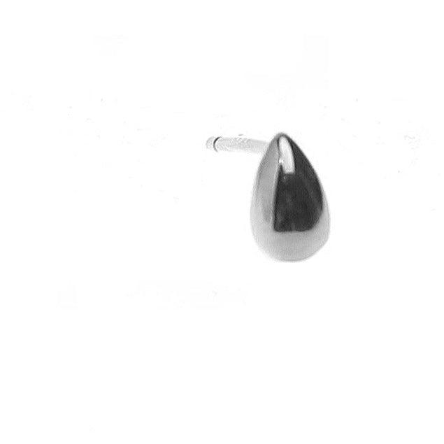 Metal Water Drop Stud Earrings