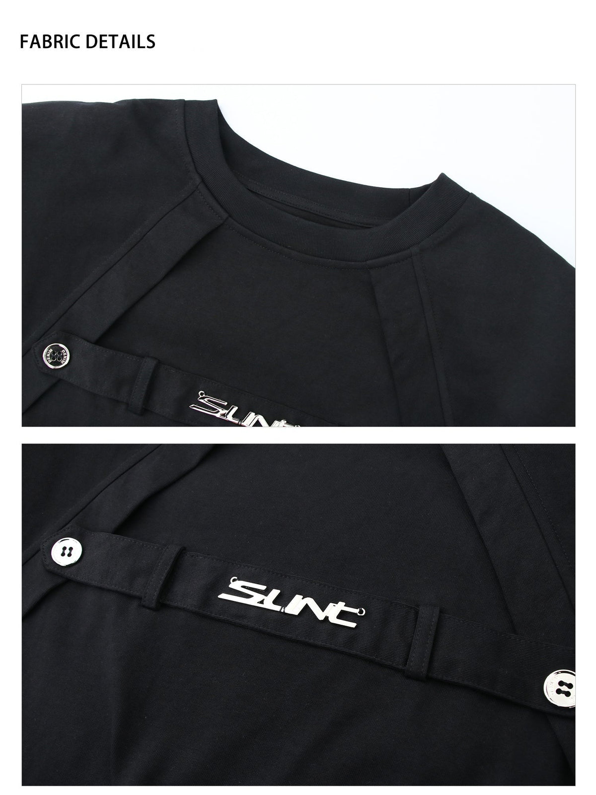 Metallic Alphabet Short Sleeve T-Shirt