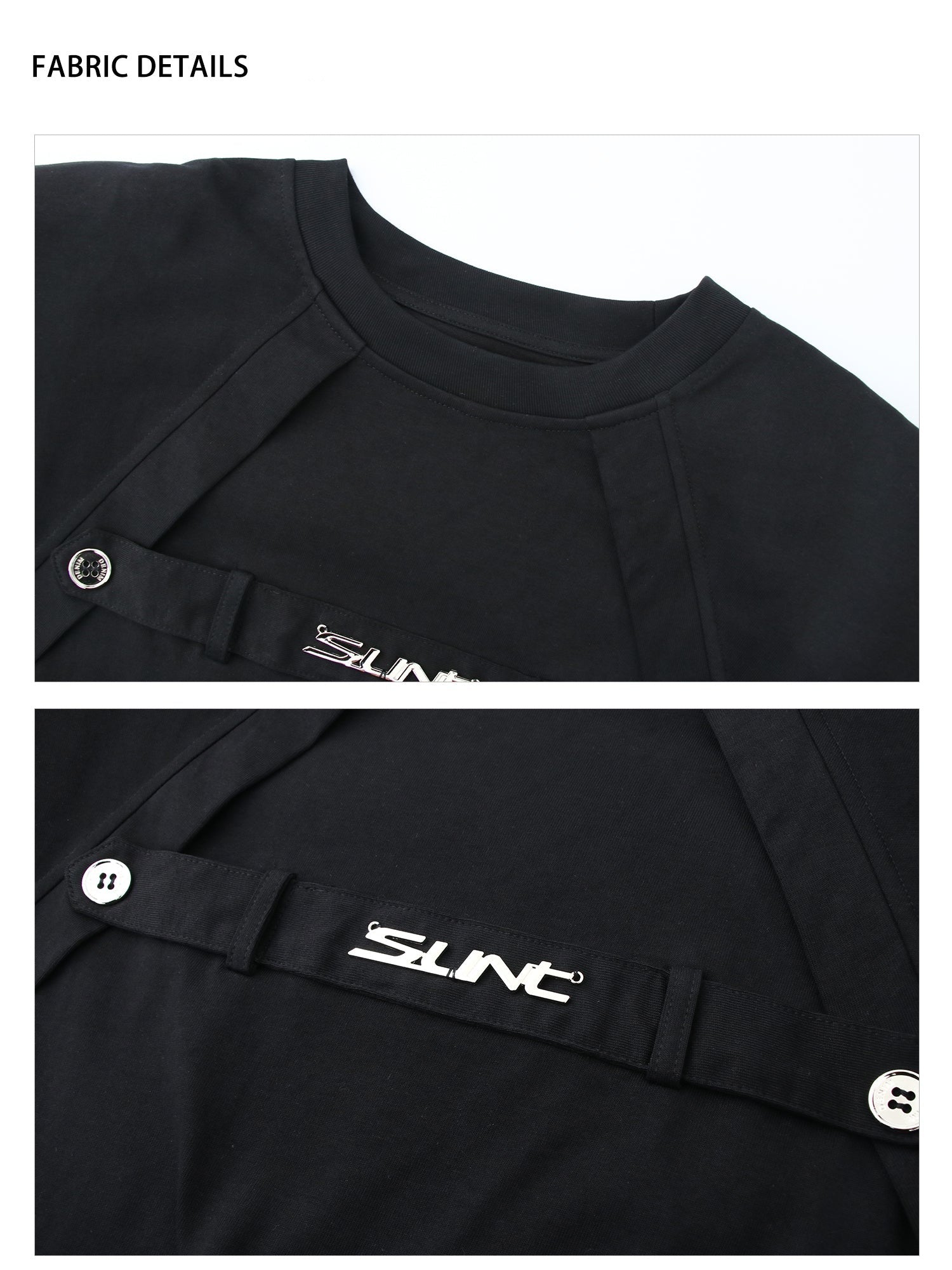 Metallic Alphabet Short Sleeve T-Shirt