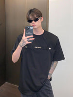 Metallic Alphabet Short Sleeve T-Shirt