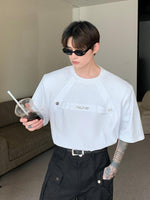 Metallic Alphabet Short Sleeve T-Shirt