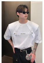 Metallic Alphabet Short Sleeve T-Shirt