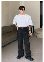 Metallic Alphabet Short Sleeve T-Shirt