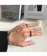 Meteorite Texture Retro Ring