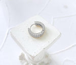 Micro-Set Zircon Hoop Earrings