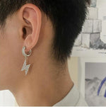 Micro-Set Zircon Hoop Earrings