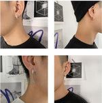 Micro-Set Zircon Hoop Earrings