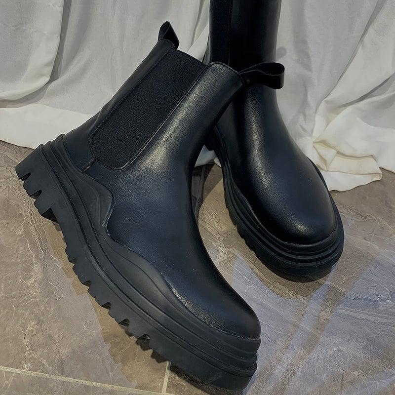 Mid Boots With Thick Soles