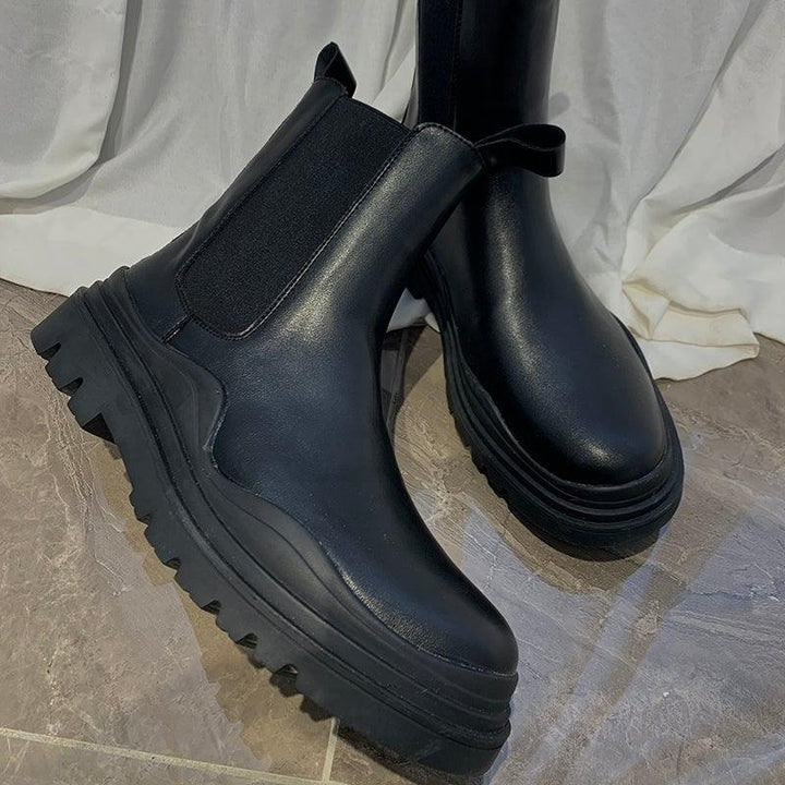 Mid Boots With Thick Soles