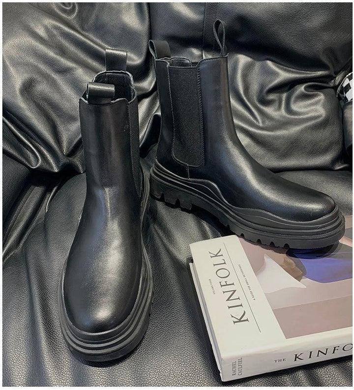 Mid Boots With Thick Soles