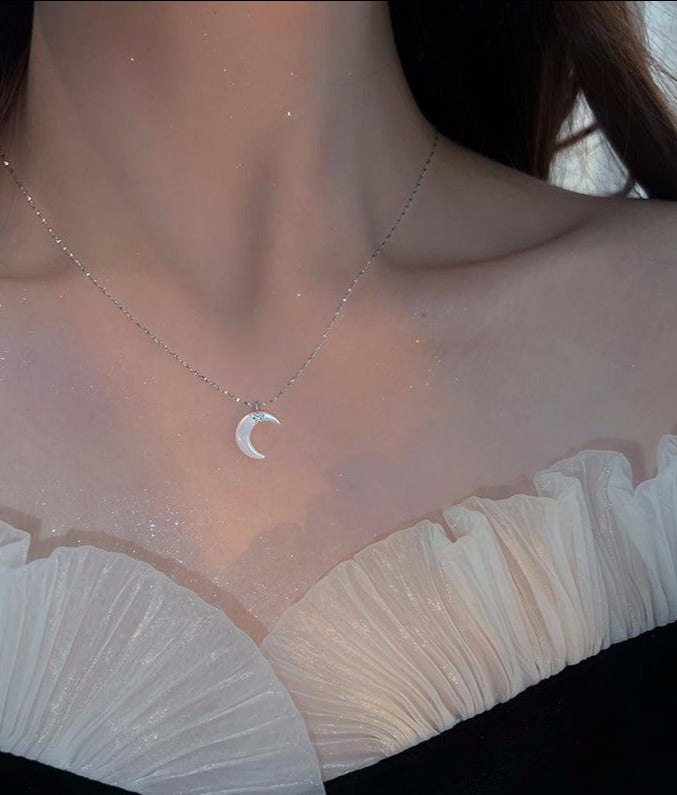 Moon Pendant Necklace