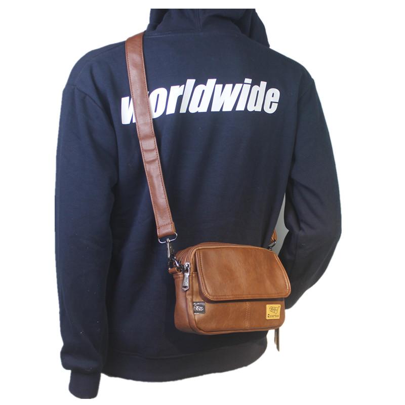 Multi-Pocket Pu Shoulder Bag