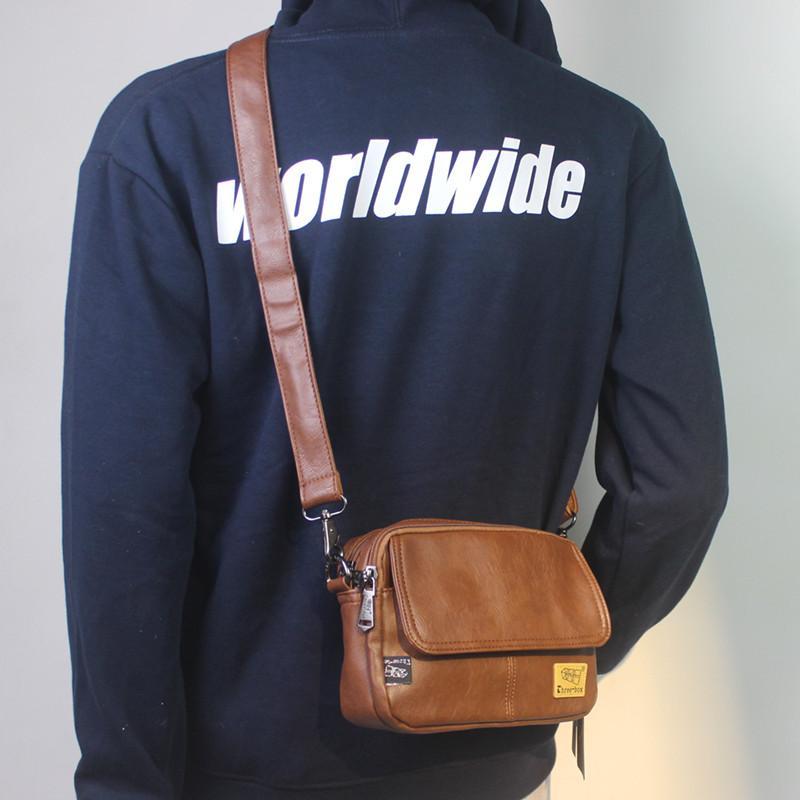 Multi-Pocket Pu Shoulder Bag