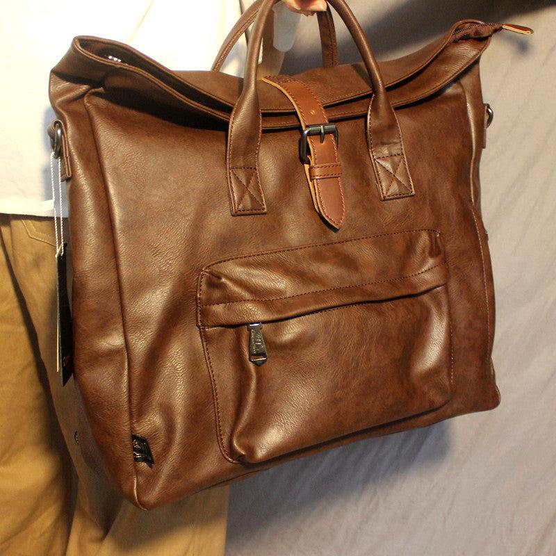 Multipurpose Pu Leather Laptop Bag