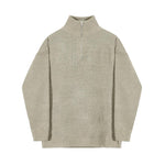 Necked Zipper Sweater