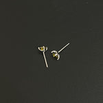 Olive Green Stud Earrings