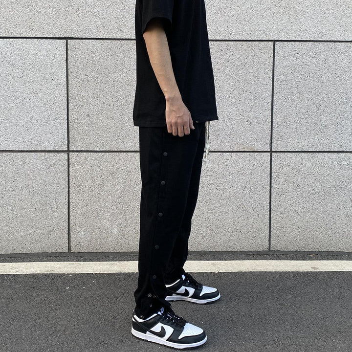 Open Buttons Sport Pants