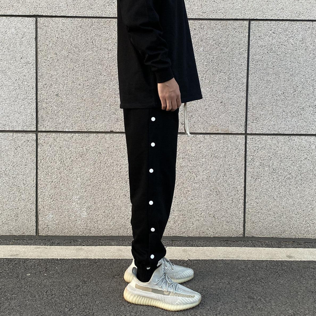 Open Buttons Sport Pants