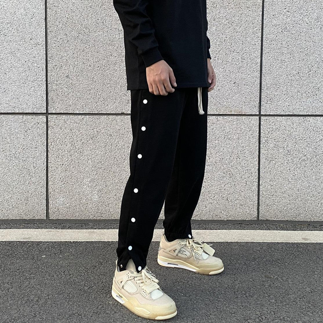 Open Buttons Sport Pants