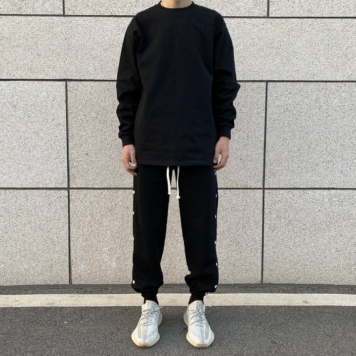Open Buttons Sport Pants