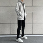 Open Legs Slim Black Jeans