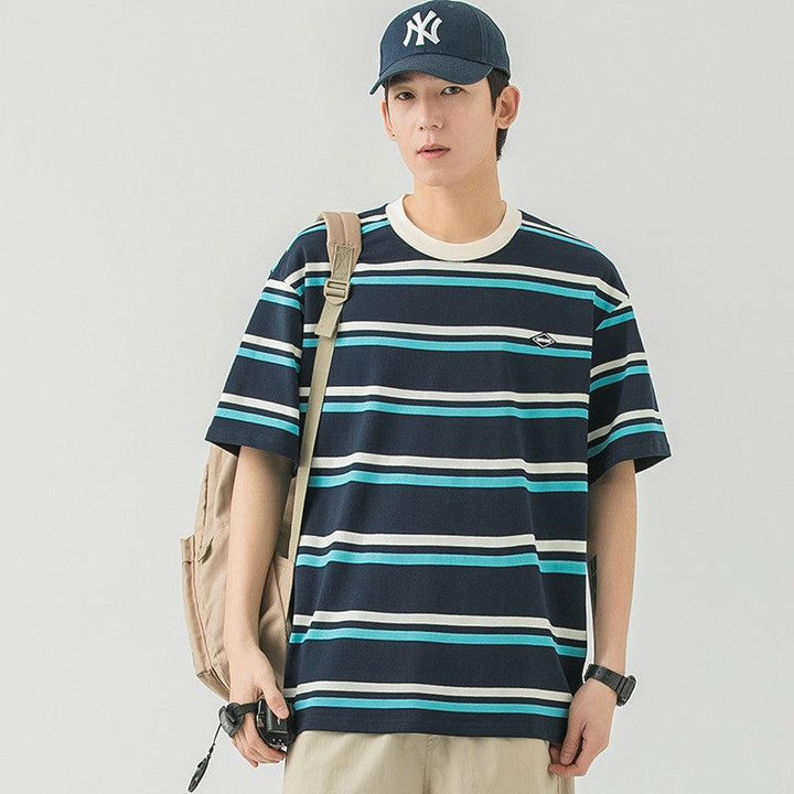 Outfit: Striped T-Shirt & Track Pants