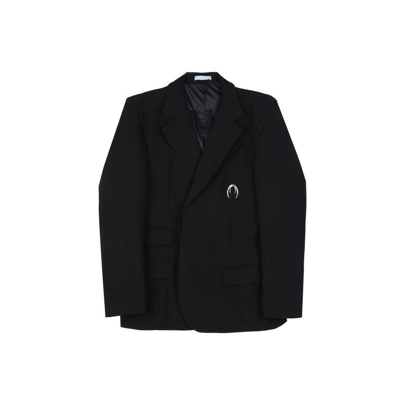 Oversized Black Two Piece Blazer