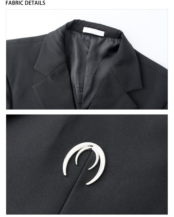 Oversized Black Two Piece Blazer