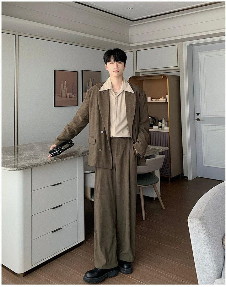 Oversized Pleated Blazer & Pants